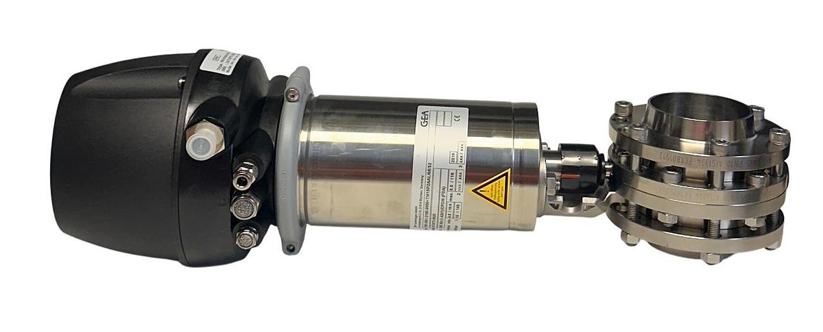 Used GEA 7881-0651-0100-0000+TM15P2AAL/66/52 BUTTERFLY VALVE ASSEMBLY 2-1/2'' NSNP