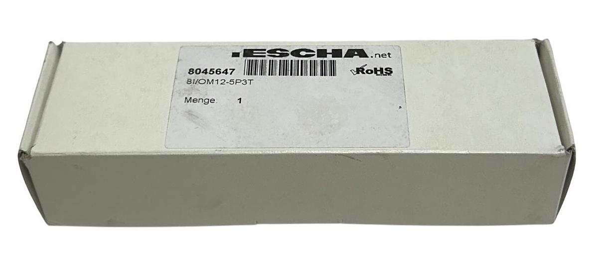 Used ESCHA 8I/OM12-5P3T / 8045647 M12 JUNCTION ANALOG I/O MODULE 8-WAY M23 NSMP
