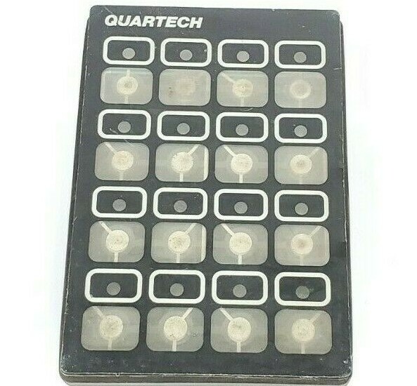 Used QUARTECH 8657 PLC PROGRAMMING INTERFACE 16-KEY 5VDC