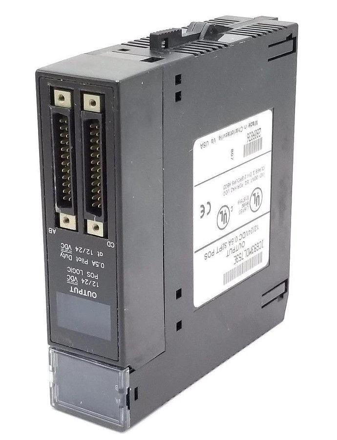Used GE FANUC IC693MDL753E OUTPUT MODULE 12/24VDC, 0.5A, 32 PT POS