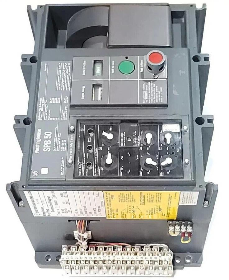 Used WESTINGHOUSE SPB 50 CIRCUIT BREAKER 800A 69-E-8778 SPB50 229P270H10A