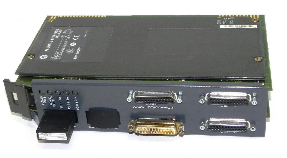 Used ALLEN BRADLEY 2760-RB FLEXIBLE INTERFACE MODULE SER. A W/ 2760-SFC1 MODULE