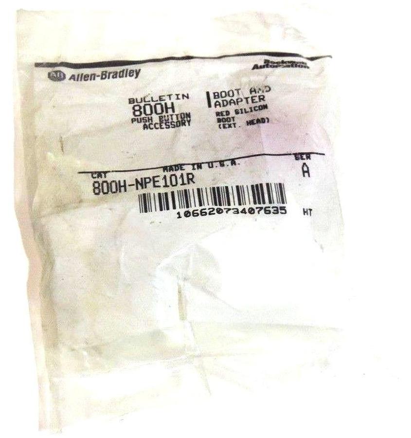 Used NIB ALLEN BRADLEY 800H-NPE101R BOOT & ADAPTER RED SILICON BOOT 800HNPE101R SER A