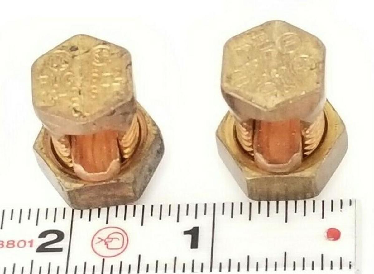 Used NEW THOMAS & BETTS PUC S-3 & PUC S-2 BRASS SPLIT BOLT CONNECTORS