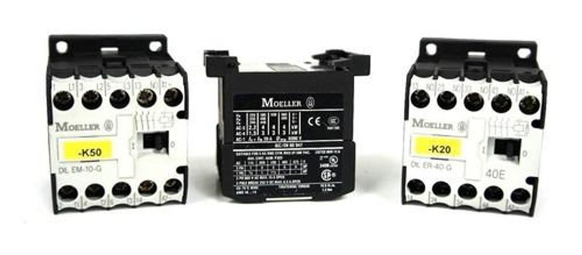 Used LOT OF 3 MOELLER DILEM-10-G CONTACTORS 15AMP DILEM10G
