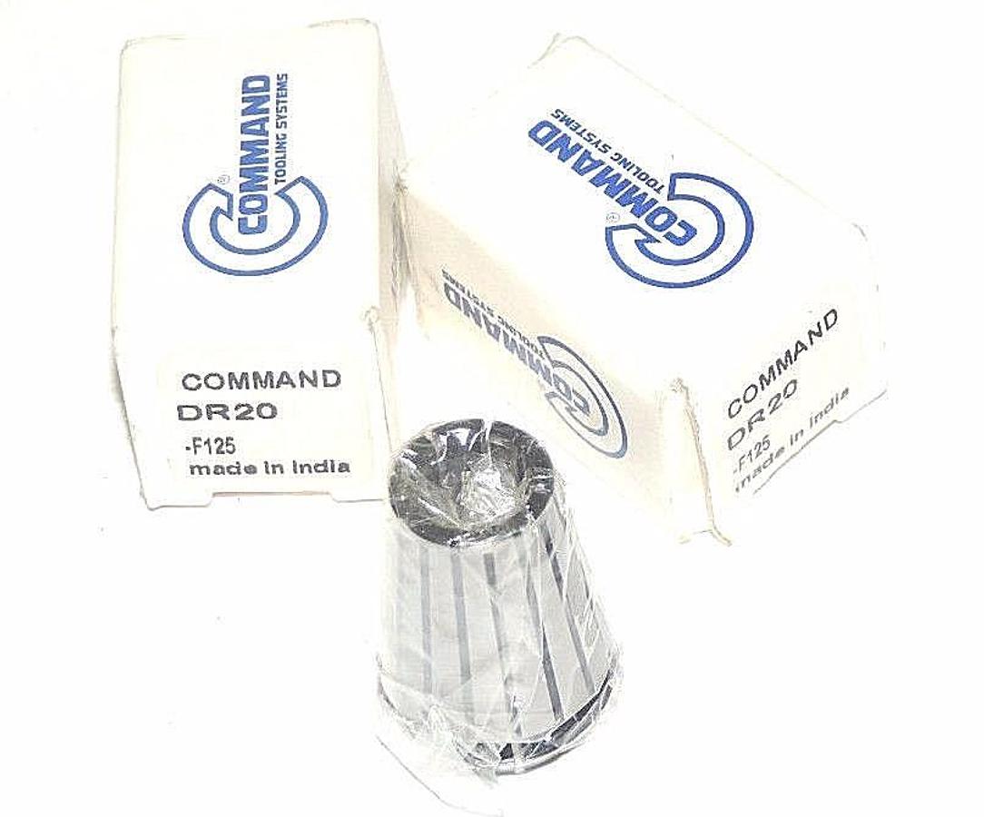 Used LOT OF 2 NIB COMMAND DR20-F125 COLLET DR20F125