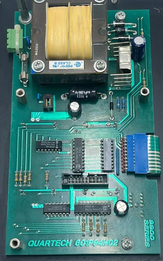 Used Quartech 601P94H02 9900 Series Circuit Board w/ Operator Interface Keypad