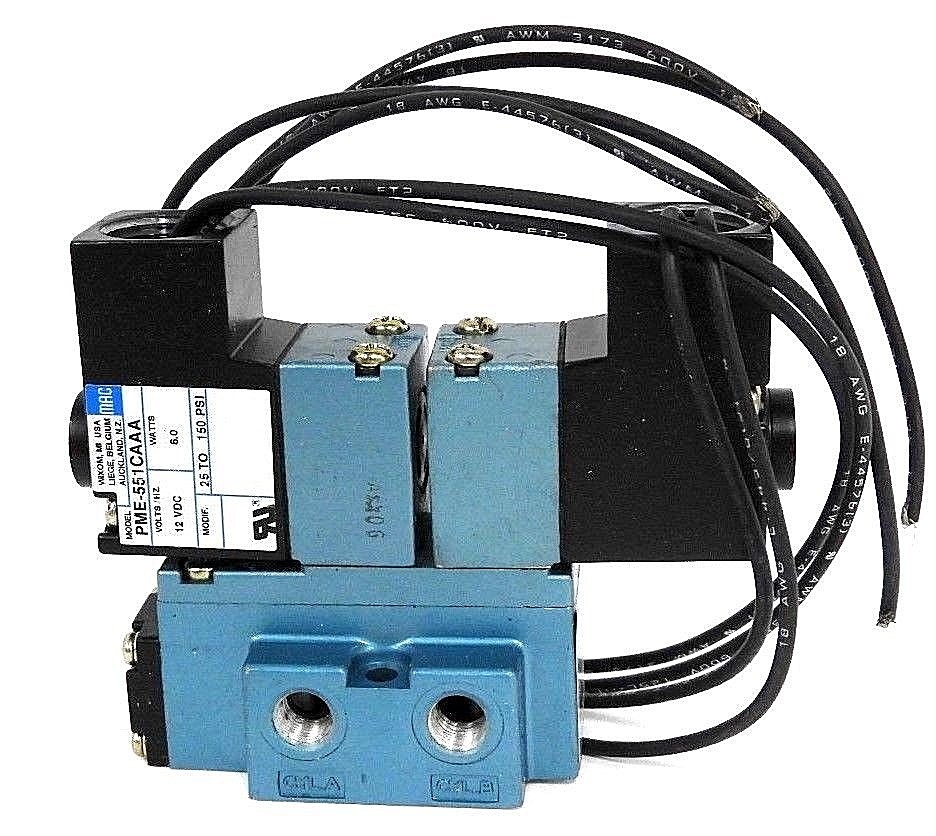 Used NIB MAC 921B-PM-551CA SOLENOID VALVE MAC 921BPM551CA, WATTS: 6.0, 25 TO 150 PSI