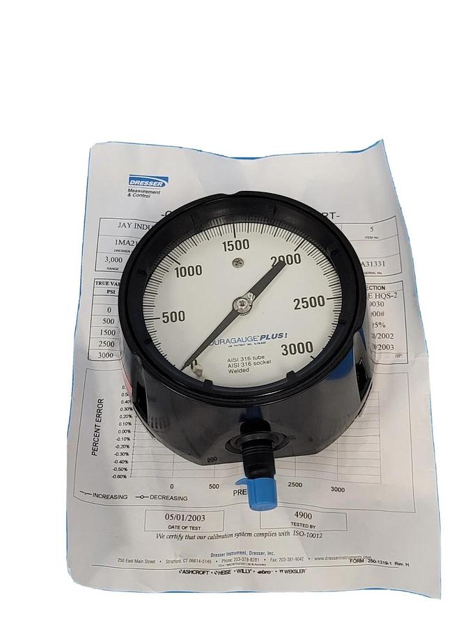 Used NIB ASHCROFT 451279SS02L3000# DURAGAUGE 1MA21877-016, SIZE: 4-12