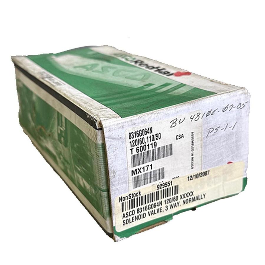 Used NEW ASCO 8316G064N Red-Hat II SOLENOID VALVE 110/120V 50/60Hz MX171