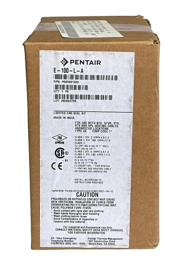 Used NEW SEALED PENTAIR RAYCHEM E-100-L-A / E100LA LIGHTED END SEAL KIT P000001582