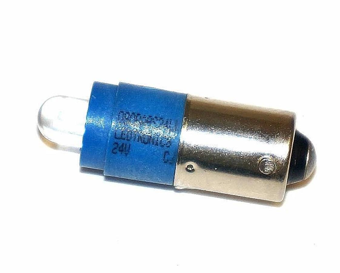 NEW GE 080BA9S24LL BLUE LED BULB 24V