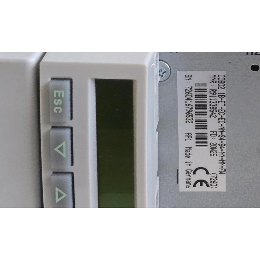 Used REXROTH CDB02.1B-ET-EC-EC-NN-S4-S4-NN-NN-FW R911338542 HMD01.1N-W0012-A-07-NNNN