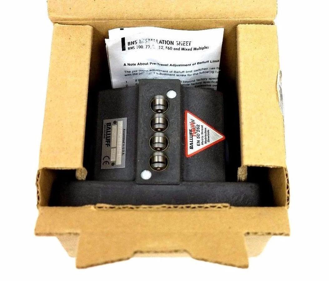 Used NIB BALLUFF BNS 819-D04-R12-62-10-FE SWITCH BNS01KK 130637 BNS819D04R126210FE