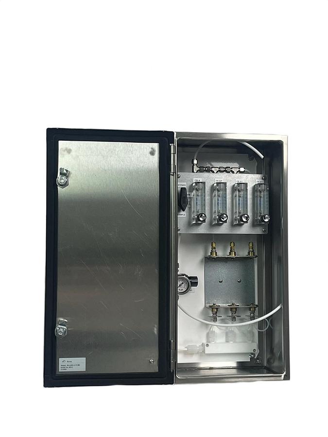 Used Envea DAAMS 3-Tube Gas Sampling System | SMC Regulator & Dwyer Gauge | NSNP