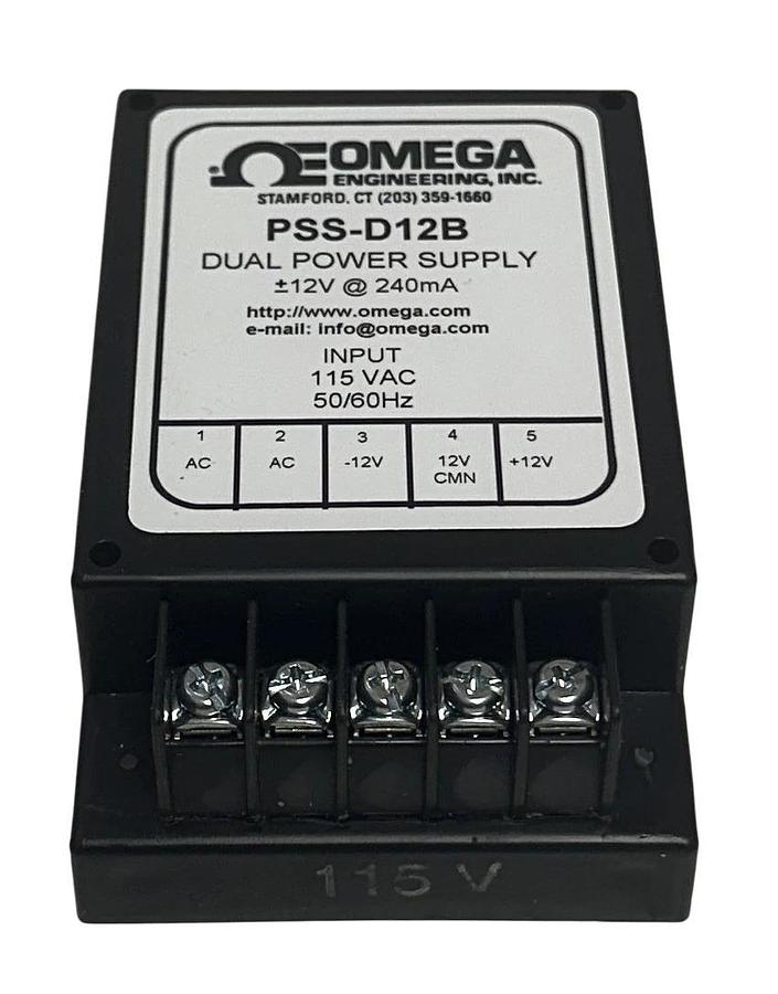 OMEGA ENGINEERING PSS-D12B / PSSD12B DUAL POWER SUPPLY 115VAC 50/60Hz INPUT NSNP