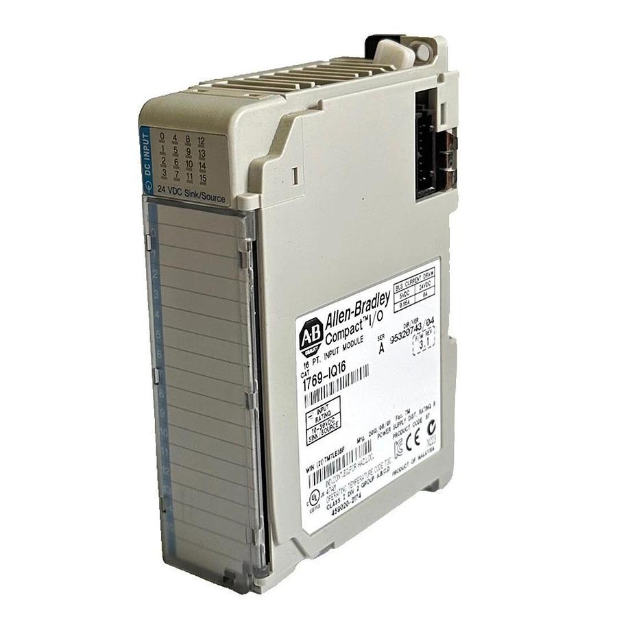 Used ALLEN BRADLEY 1769-IQ16 /A CompactLogix 16-PT DIGITAL INPUT MODULE 1769IQ16