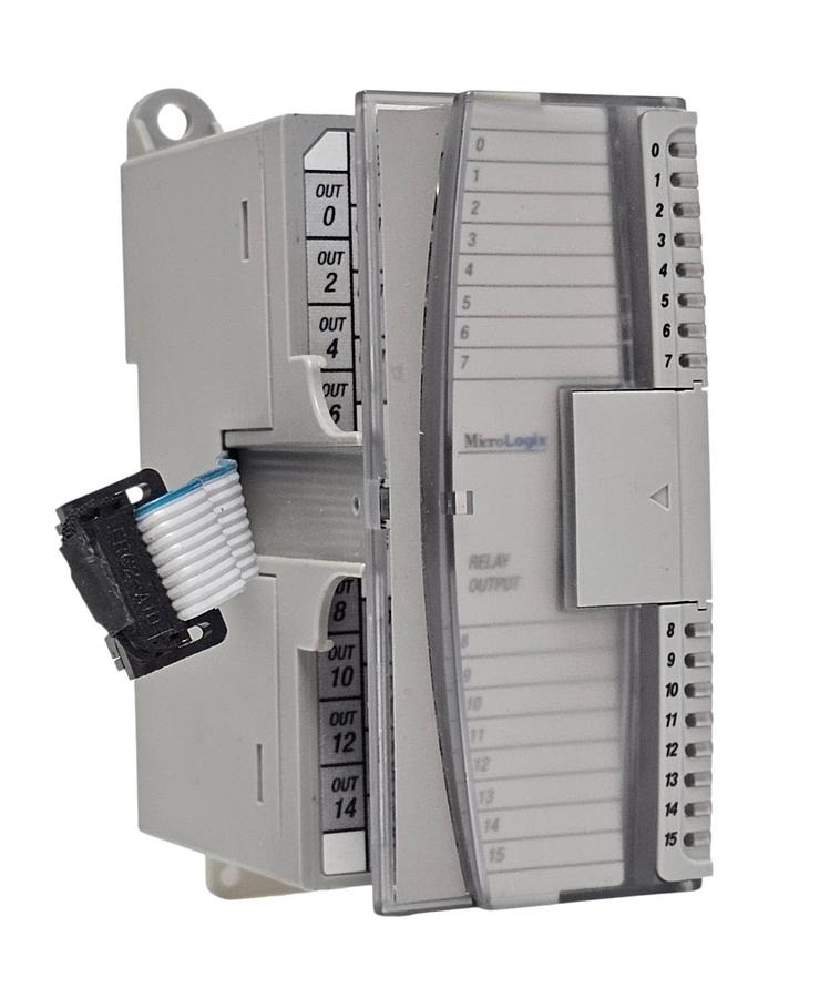 Used ALLEN BRADLEY 1762-OW16 MICOLOGIX 16 PT. VAC/VDC RELAY OUTPUT MODULE SER. B