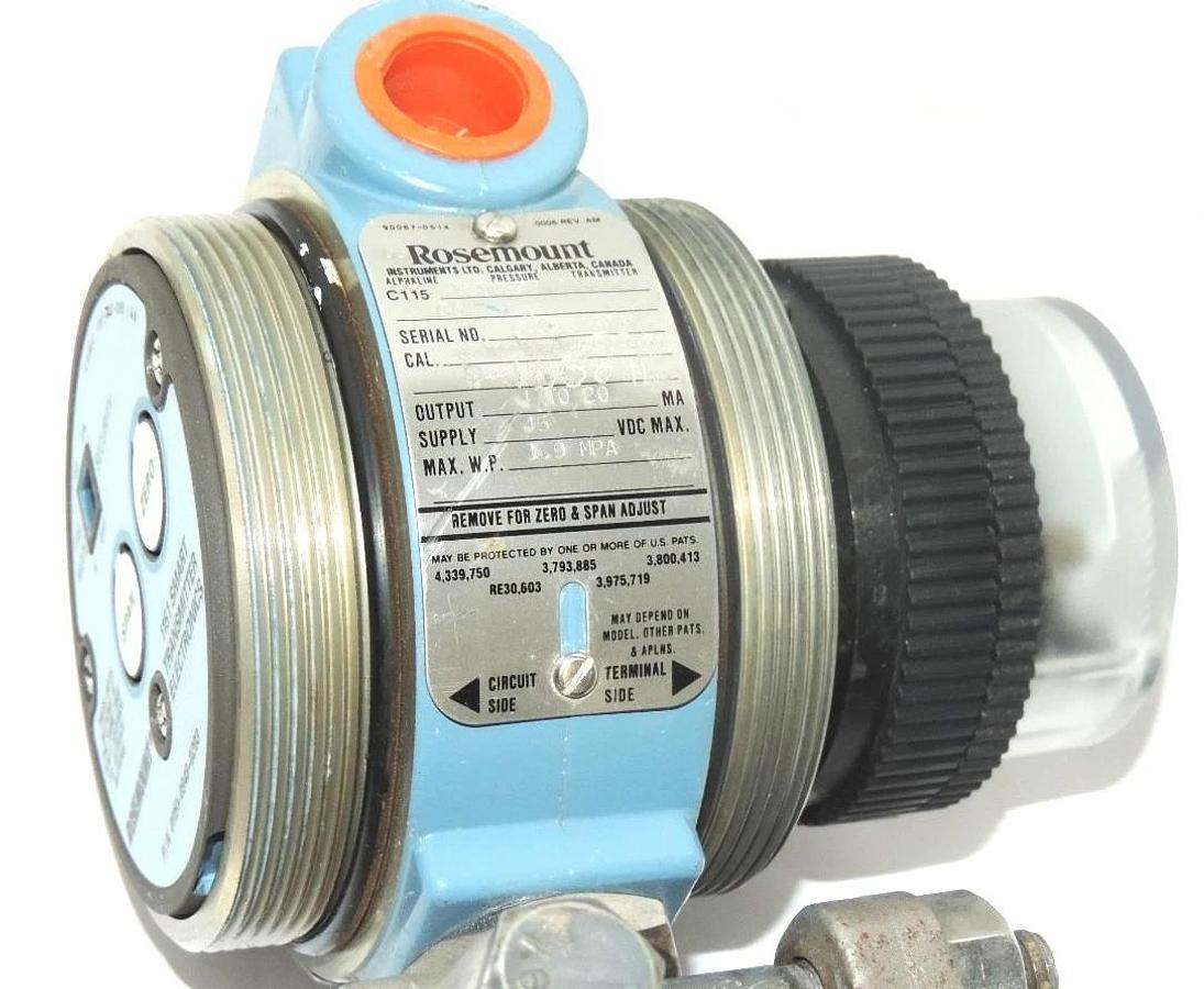 Used ROSEMOUNT C1151LT6EA6F22DL4M1C6 ALPHALINE PRESSURE TRANSMITTER, 01151-0702-0001