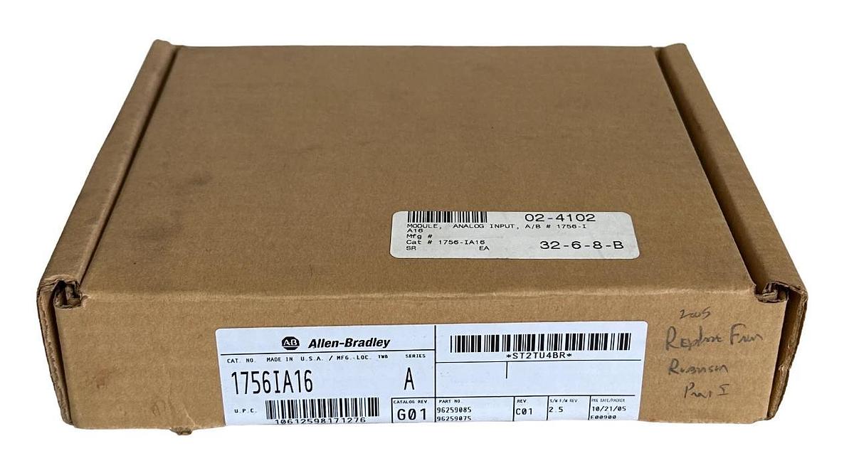 Used NEW SEALED ALLEN BRADLEY 1756-IA16 /A ControlLogix 16-PT INPUT MODULE 1756IA16