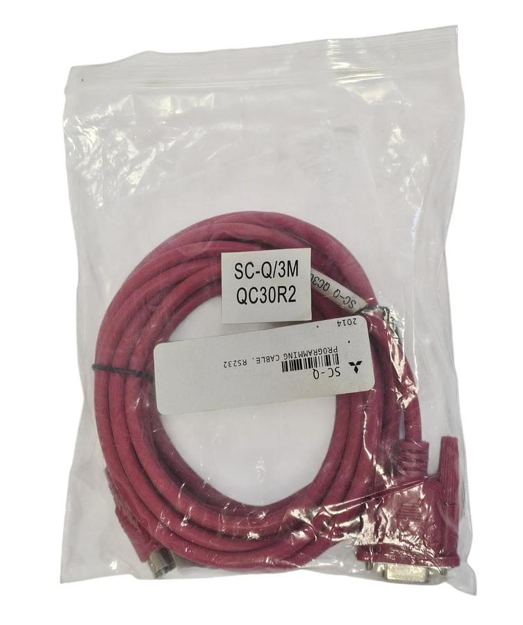 Used NEW MITSUBISHI SC-Q/3M PROGRAMMING CABLE RS232 SC-Q