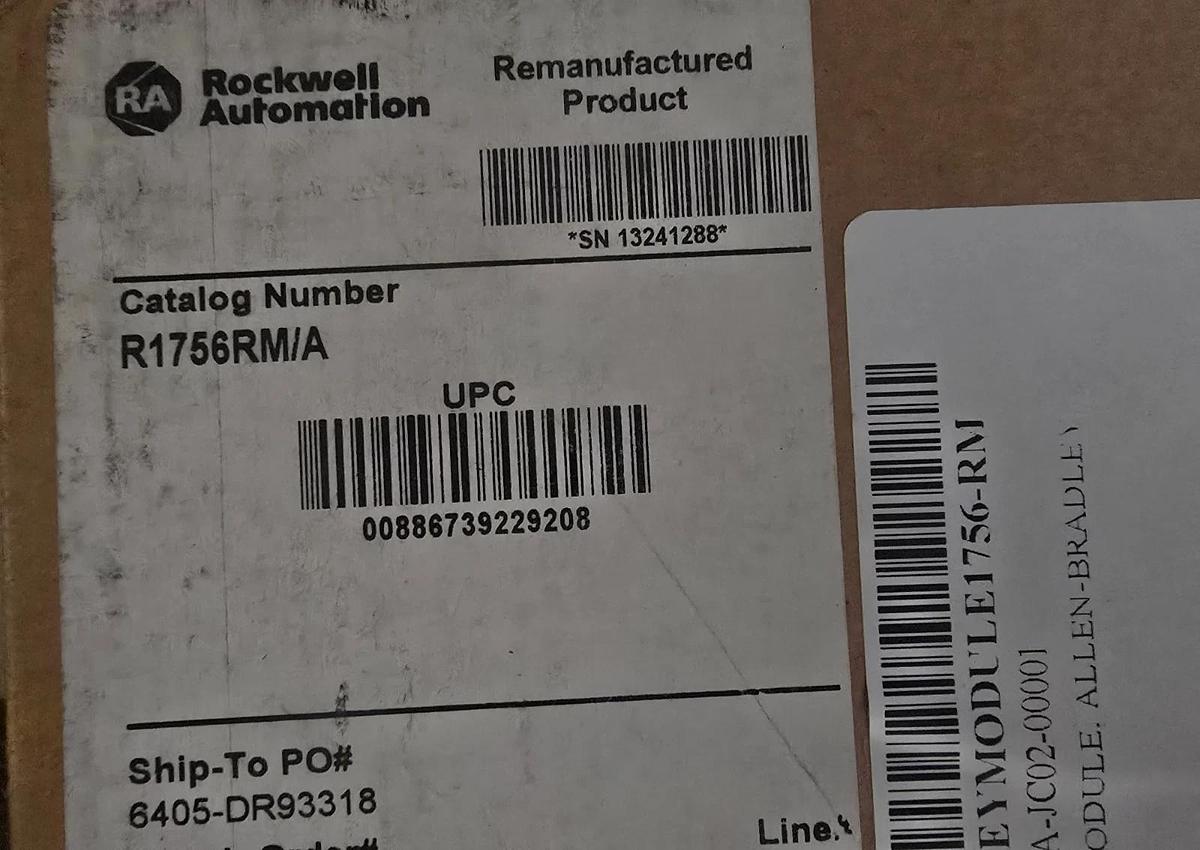 Refurbished Allen-Bradley 1756-RM /A ControlLogix Redundancy Module F/W: 1.021 1756RM REMAN