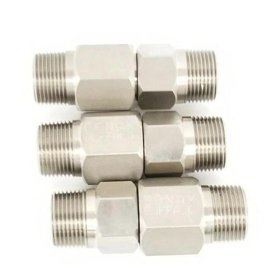 LOT OF 3 NEW CONAX BUFFALO 709047 LYOPHILIZER CONNECTORS 1/2'' IN ID 1'' IN. OD