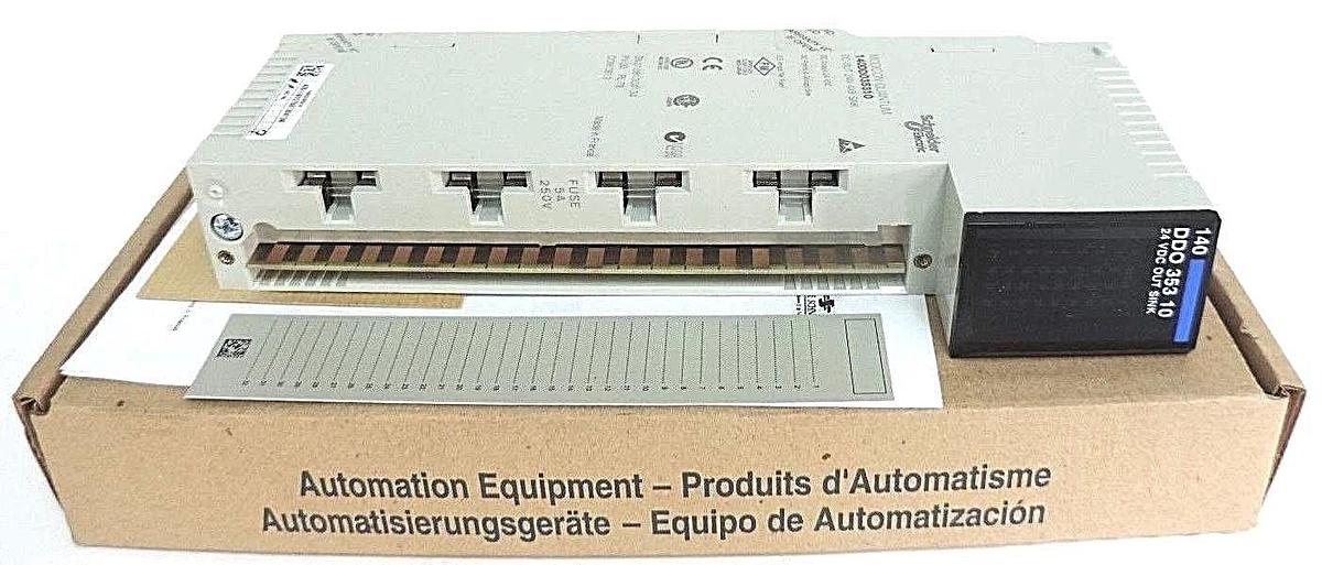 Used NIB SCHNEIDER MODICON 140DDO35310 DC OUT 24V 4X8 SINK MODULE 140-DDO-353-10