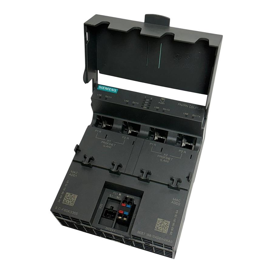 Used Siemens 6ES7158-3AD01-0XA0 SIMATIC S7 PN/PN Coupler Profinet Network Module