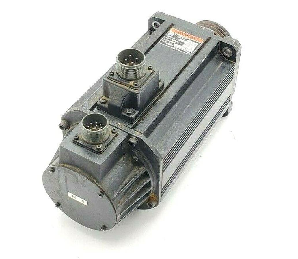 Used TOSHIBA 12M2-2000R AC SERVOMOTOR RA12M, 2000W, 3000 RPM, 12M22000R