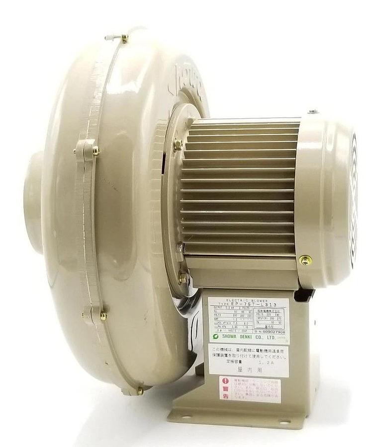 Used SHOWA DENKI EP-75T-L313 ELECTRIC BLOWER EP75TL313