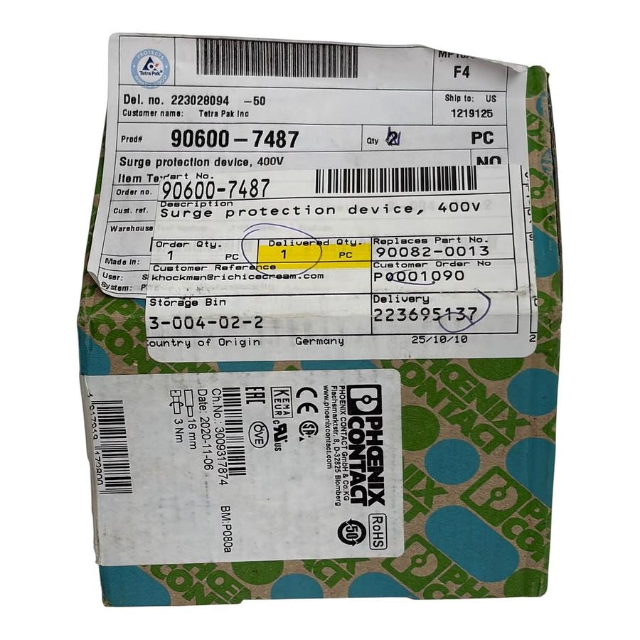 Used Phoenix Contact VAL-MS 230/3+1 FM Surge Protection Device 2838199 New Surplus