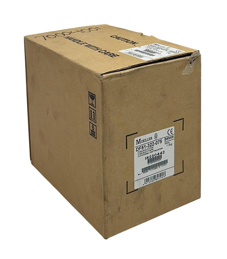 EATON MOELLER DF51-322-075 / DF51322075 FREQUENCY INVERTER 0.75kW/1HP 4A NSMP