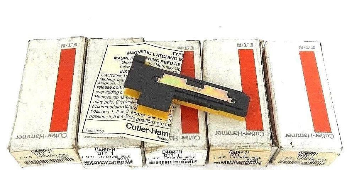 Used LOT OF 5 NIB CUTLER HAMMER D40RPH REED RELAYS 3 AMP, 300VAC
