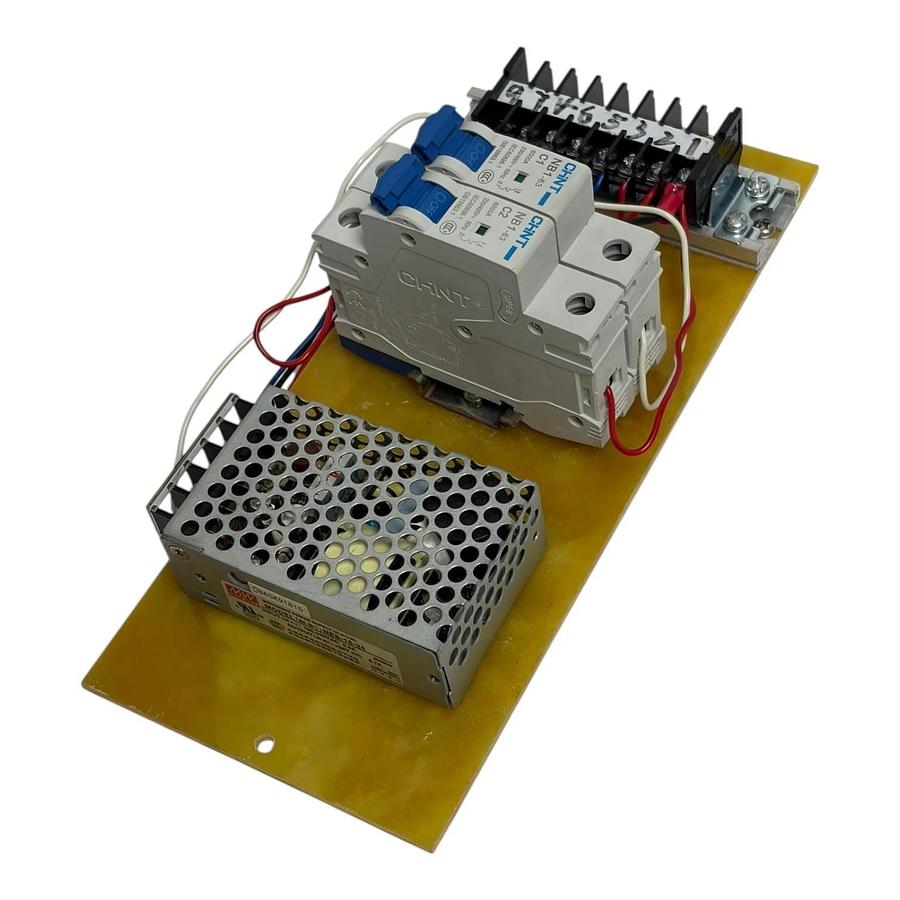 Mean Well NES-15-24 Power Supply & CHNT NB1-63 Breakers on Subpanel Assembly