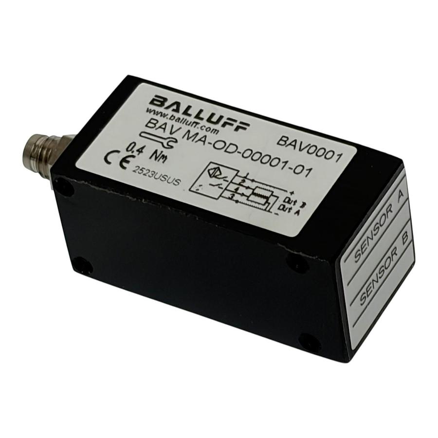 Used Balluff BAV0001 BAV MA-OD-00001-01 EdgeMaster Dual Photoelectric Sensor