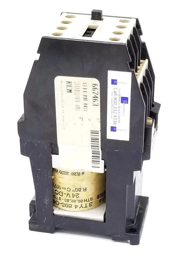 Used SIEMENS 3TH8244-0B RELAY 24VDC 3TH82440B
