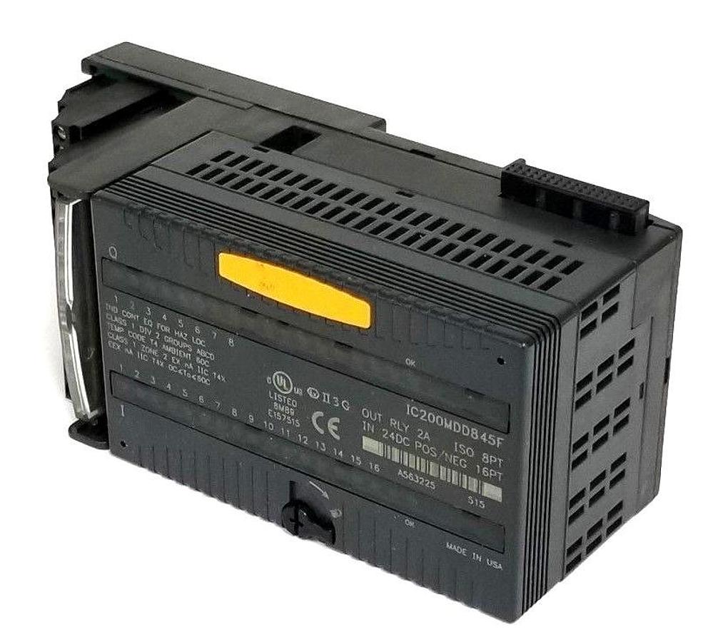 Used GE FANUC IC200MDD845F POWER MODULE 24VDC, 16PT INPUT / 2A, 8PT OUTPUT