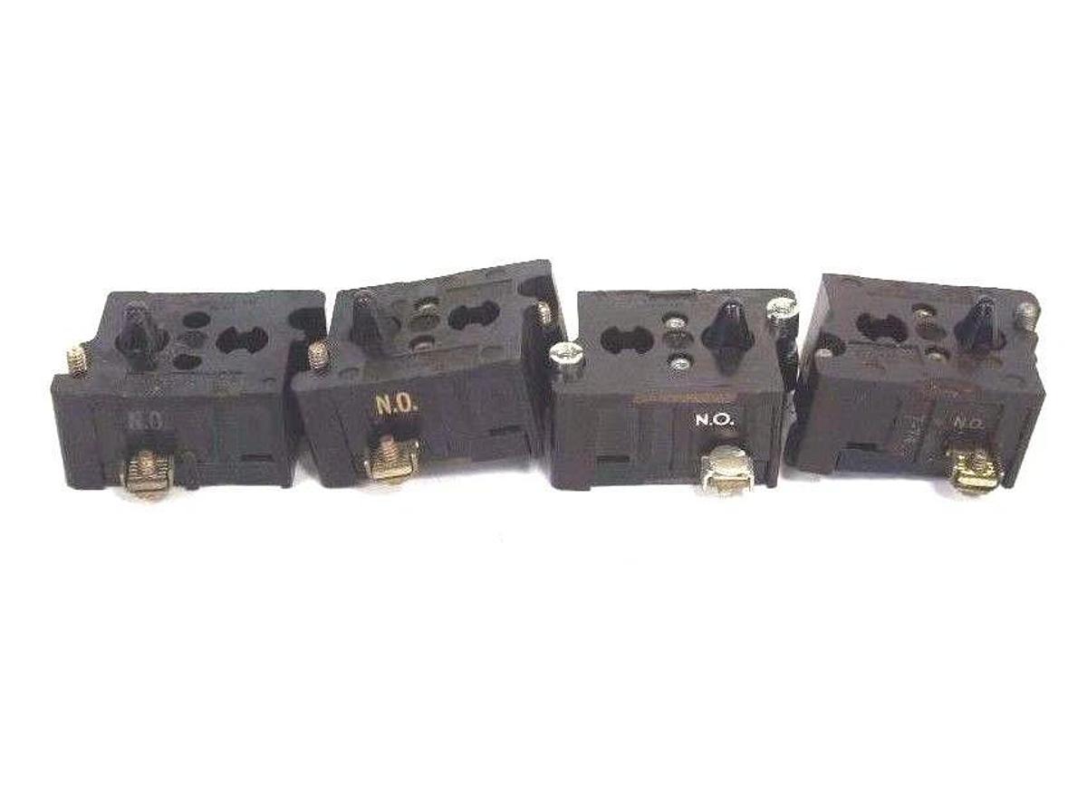 Used LOT OF 4 CUTLER HAMMER 10250T CONTACT BLOCKS 1 N.C.