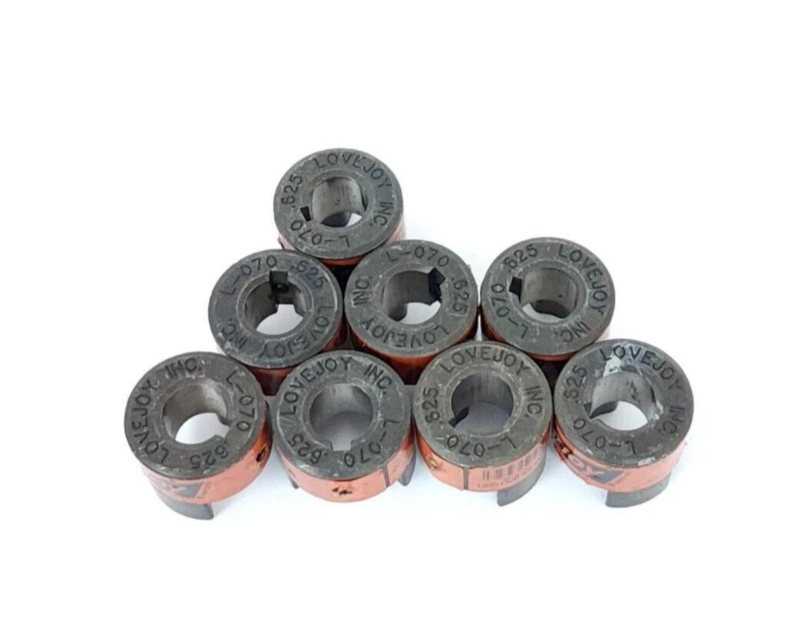 Used LOT OF 8 LOVEJOY 68514410424 L-070 .625 JAW COUPLINGS