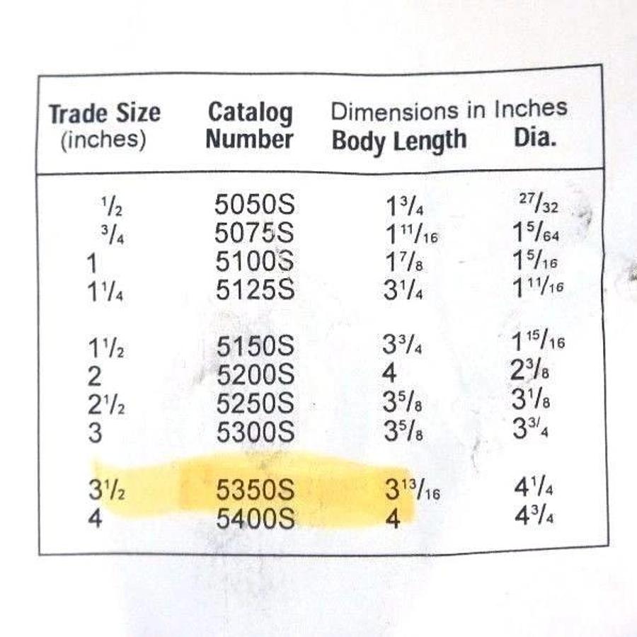NEW ETP 5350S STEEL SET SCREW COUPLING 3-1/2"