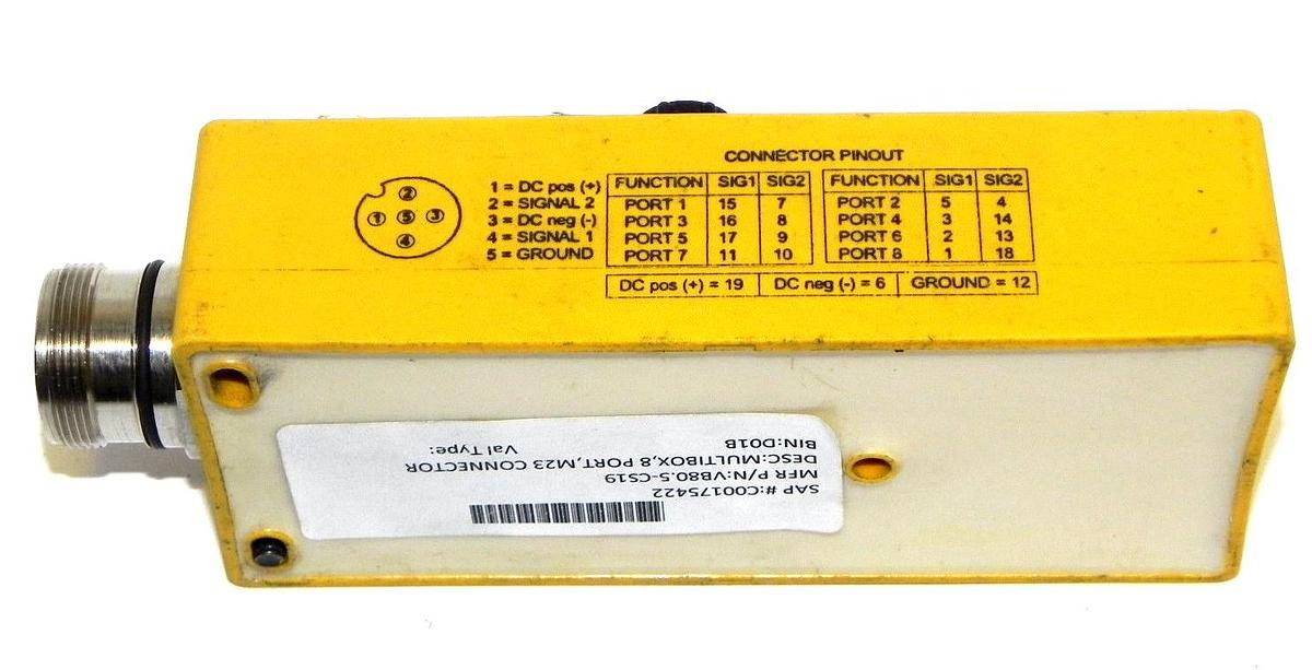 Used TURCK VB 80.5-CS19 EUROFAST MULTIBOX TURCK VB805CS19 ID. NUMBER U0217