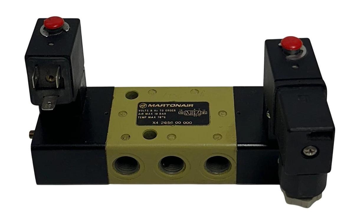 Used MARTONAIR X4 2656 00 000 / X4265600000 SOLENOID VALVE 110/120V COIL USNP