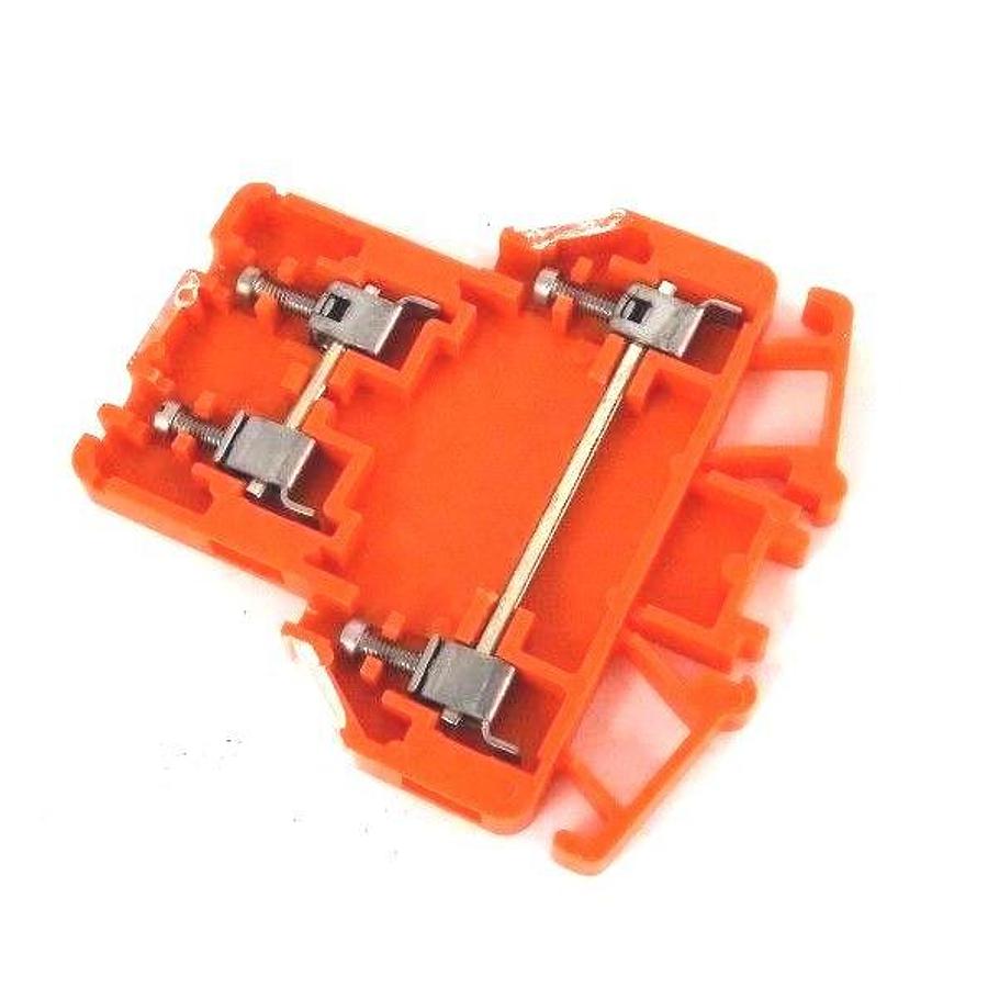 Used LOT OF 16 NEW ALLEN BRADLEY 1492-H2OR TERMINAL BLOCKS SER B, ORANGE, 1492H2OR