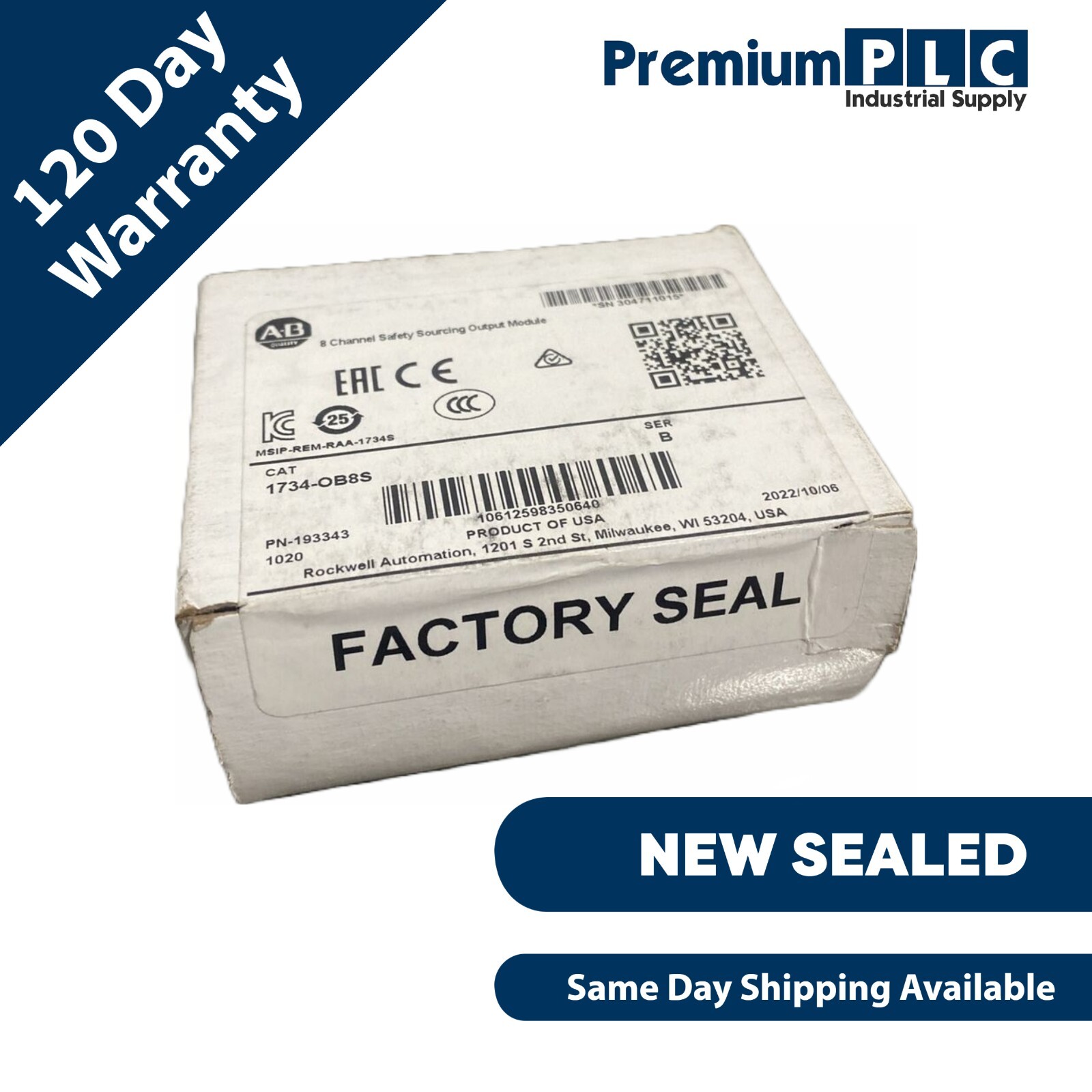 NEW F/S ALLEN BRADLEY 1734-OB8S /B POINT I/O 8-CH SAFETY SOURCING OUTPUT 2022