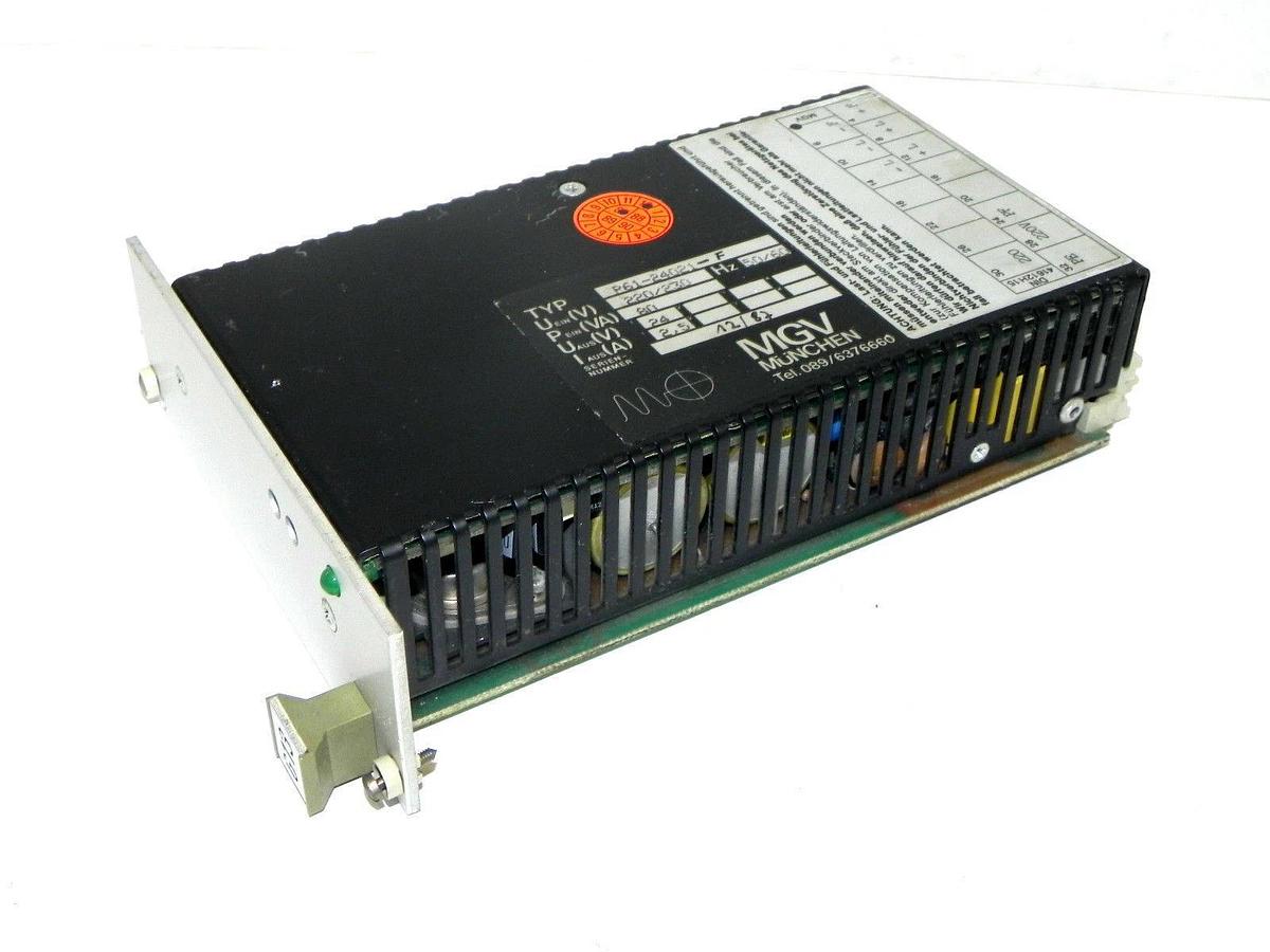 Used MGV P61-24021-F POWER SUPPLY 220/230, 50/60HZ P6124021F