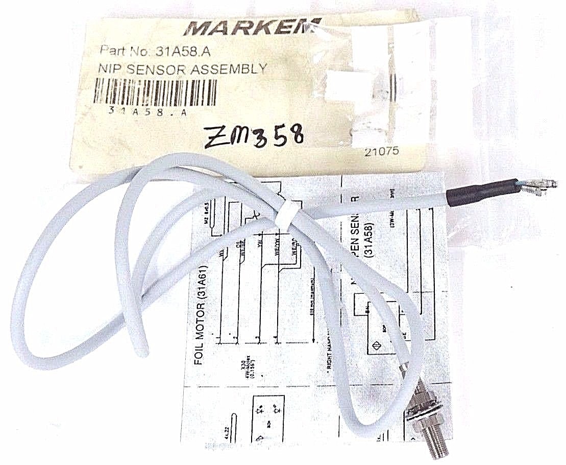 NEW MARKEM 31A58.A NIP SENSOR ASSEMBLY 31A58A