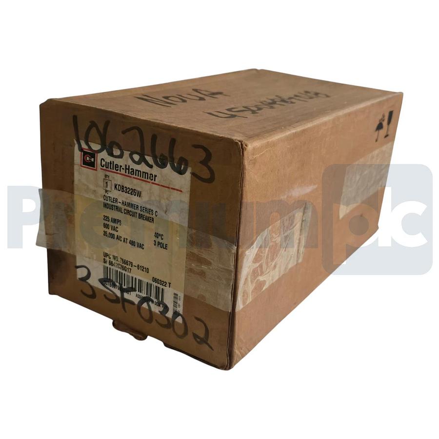 Eaton Cutler-Hammer KDB3225W Series C MCC Circuit Breaker 3P 225A 600V w/ Trip
