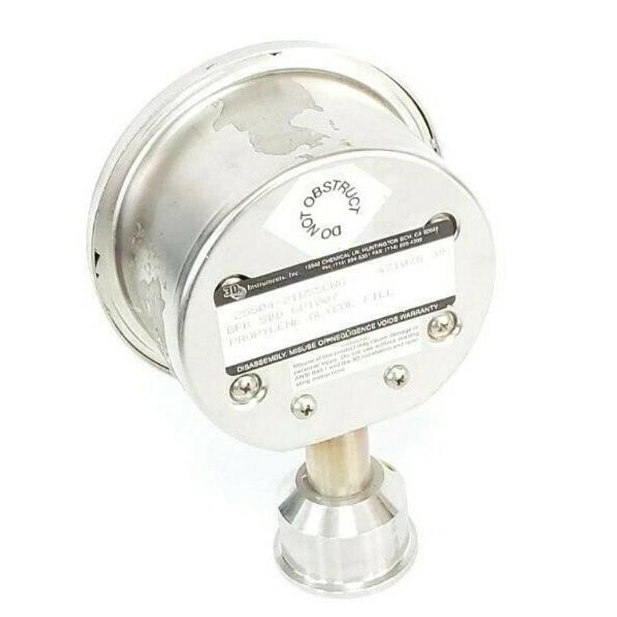 Used 3D INSTRUMENTS 25504-21U55CWG PRESSURE GAUGE, GFK SBD GP1007, 471078 39, 0-15PSI