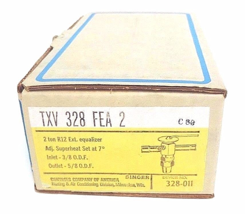 NIB SINGER TXV 328 FEA 2 INLET: 3/8 ODF OUTLET: 5/8 ODF 2 TON R12 EXT. EQUALIZER